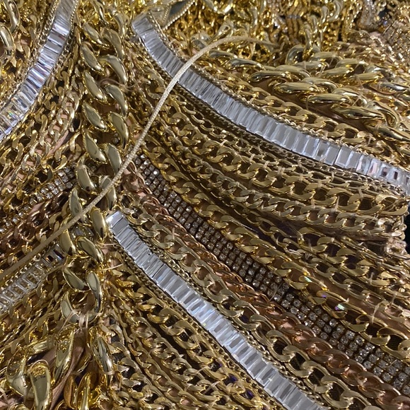 Snatched Lena Barisha chain dress! Perfect for birthdays, proms, any top event. - Picture 13 of 17